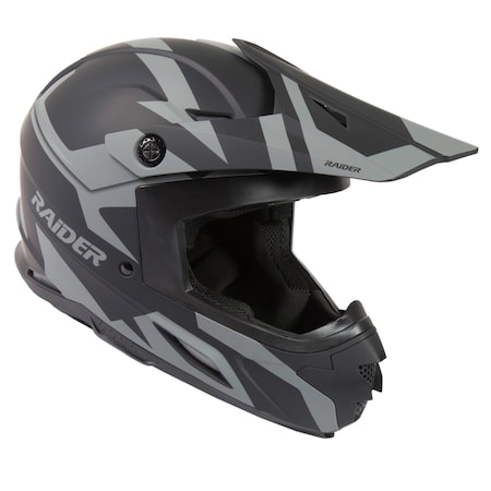 Helmet, Z7 Adult Mx - Blk/Silver - Sma